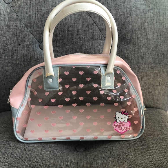 hello kitty transparent bag